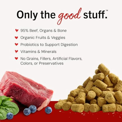 Freeze-Dried Raw Meal Mixers- Dog Food Topper and Mixer - Made with 95% Grass-Fed Organs and Bone - Perfect for Picky Eaters -