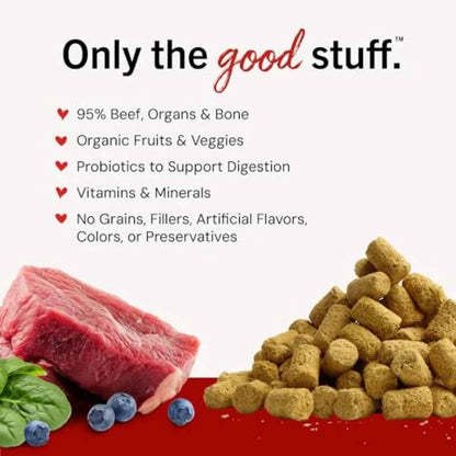 Freeze-Dried Raw Meal Mixers- Dog Food Topper and Mixer - Made with 95% Grass-Fed Organs and Bone - Perfect for Picky Eaters -