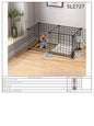 Dog Cage for Medium-Sized Dogs, Small Dogs, Indoor Teacup Dogs, Teddy, Labrador Villa Fence with Toilet, Dog Supplies
