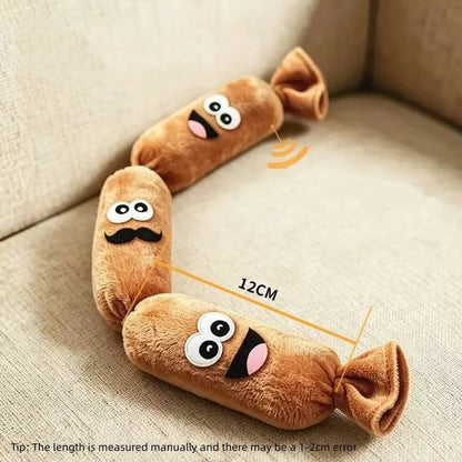 Simulated Sausage Dog Chew Toy Soft Plush BB Squeaker Press-to-Squeak Durable Chew Resistant dog Entertainment Boredom toy