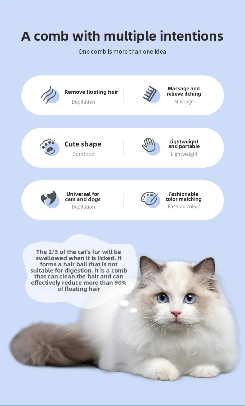 Pet Hair Remove Comb Cat Slicker Brush Pets Hair Removal Comb for Cats Grooming Brushes Dog Combs Cat supplies Accessories