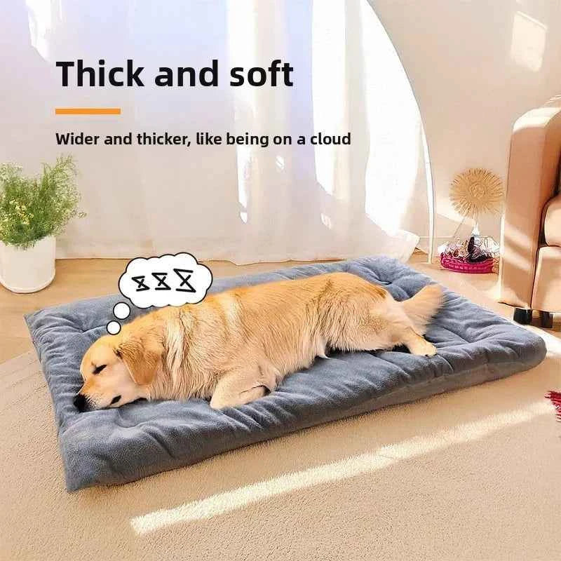 Dog Bed Mat Large Size Sleeping Pad for Winter Use Keep Warm Double-sided Use Golden Retriever Stress-relieving Sleeping Pad