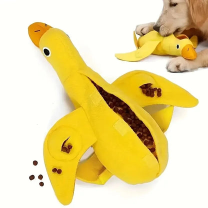 Quacky Delight Snack Dispenser - Squeak Toys for Puppy Training, Interactive Play,  Mental Stimulation - Durable, Easy-to-Clean