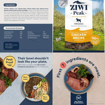Peak Air-Dried Dog Food – Chicken - All Natural, High Protein, Grain Free, Limited Ingredient w/ Superfoods (35.2oz)