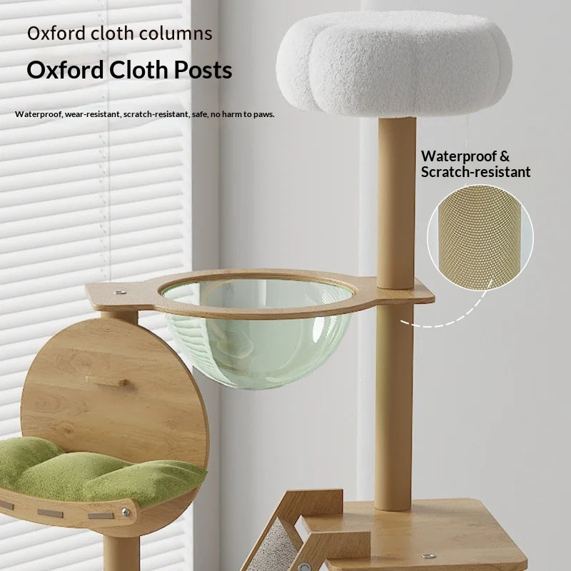Cat Climbing Frame Cat Tree Integrated Large Wooden Cat Frame House Grab Post Space Cabin Cat Frame Cat Climbing Tree Cat Toys
