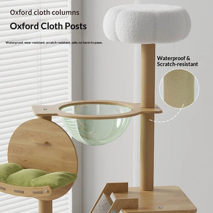 Cat Climbing Frame Cat Tree Integrated Large Wooden Cat Frame House Grab Post Space Cabin Cat Frame Cat Climbing Tree Cat Toys