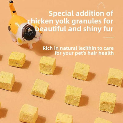 Family Bucket Chicken Freeze-Dried  Food for Adult And Kittens Plush  Treats Pet Supplies Dry Chicken Grain Snacks
