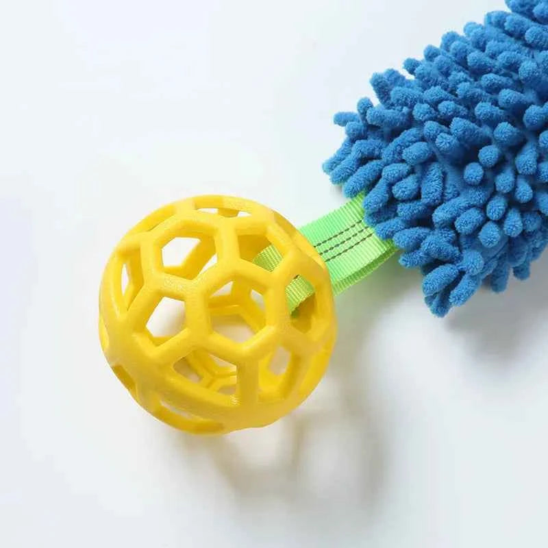 Factory Direct Soft Rubber Colorful Squeaky Dog Toy Ball Durable Chew Toy for Large Dogs
