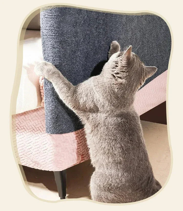 Cat Scratcher Sofa Protector Cats Scratcher Pad Board Protection Trimmable Self-adhesive Carpet Corner Wall DIY Cat Scratch Mat