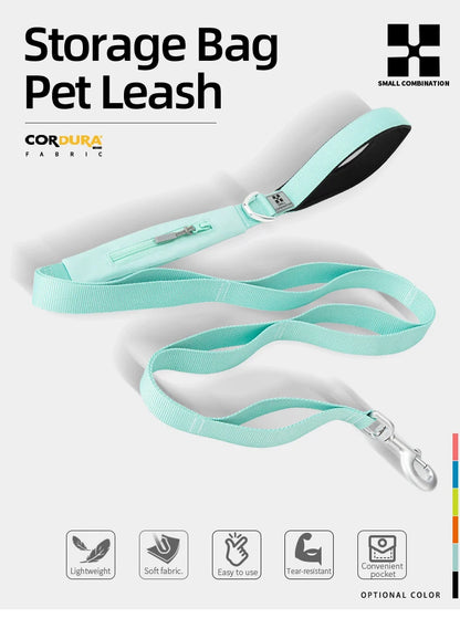 SMALL COMBINATION Lightweight Dog Leash for Small, Medium, Large Double Handle Dog Leash Puppy Pocket Designer running Pet Leash