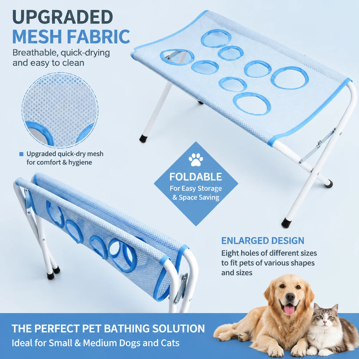 Pet Grooming Hammock Restraint Bag For Small Dogs Cats Nail Clipping Bathing Fixed Holder Anti‑Scratch Anti‑Bite Pet Bath Helper