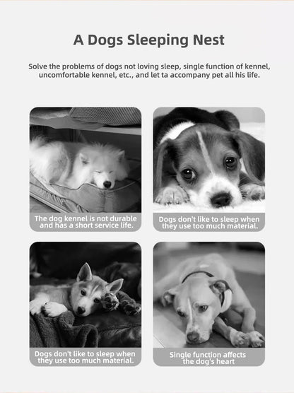 2025 New Dog Kennel Winter Warm Large Dog Oversized Dog House House Closed Winter Removable Golden Pet Four Seasons Use