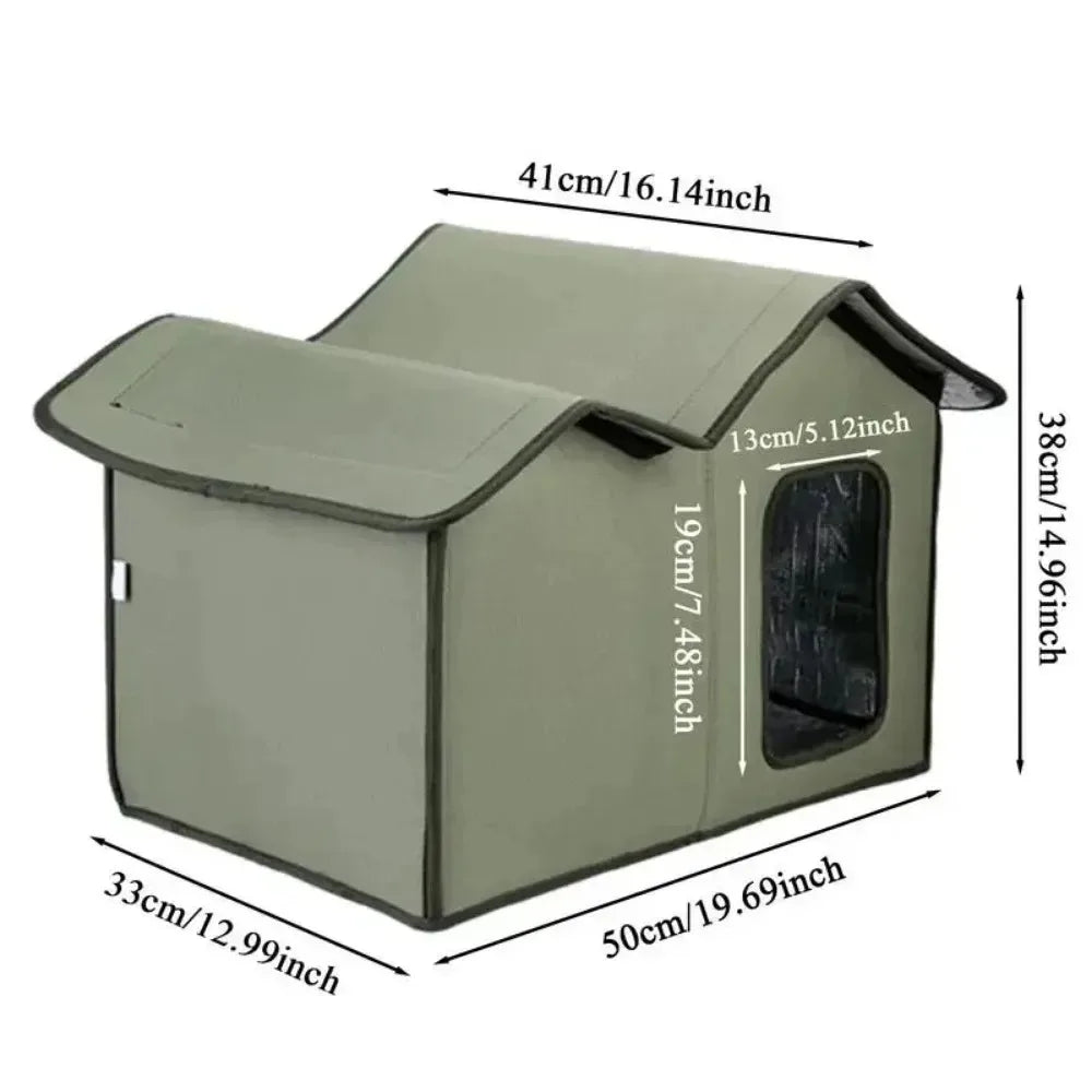 Outdoor Cat House Removable and Washable Design Pet Bed Waterproof Cat Dog Universal Convenient Storage and Washable Dog House