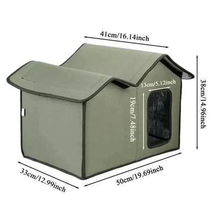 Outdoor Cat House Removable and Washable Design Pet Bed Waterproof Cat Dog Universal Convenient Storage and Washable Dog House