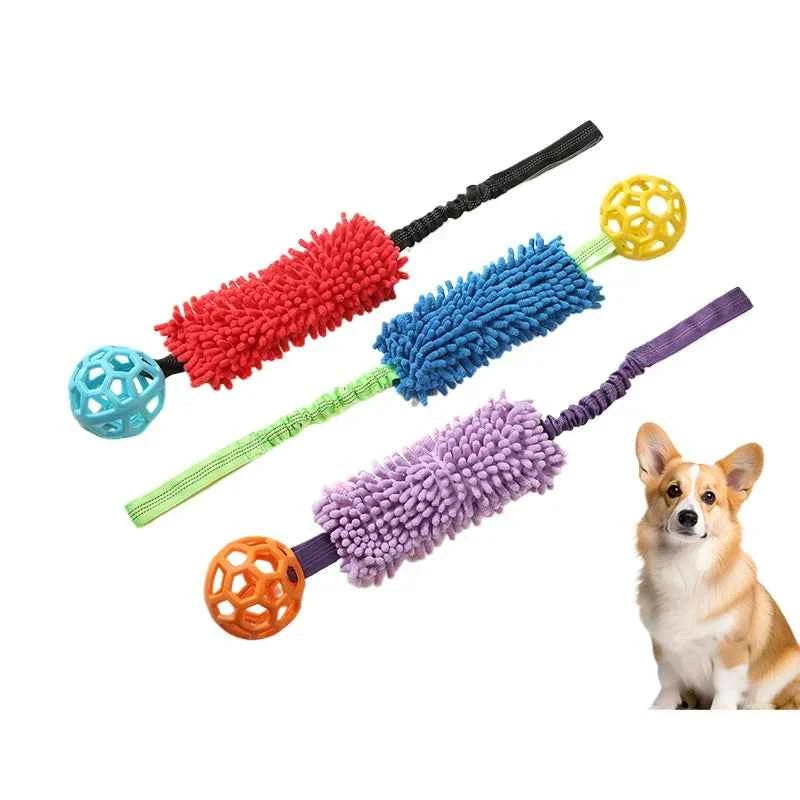 Factory Direct Soft Rubber Colorful Squeaky Dog Toy Ball Durable Chew Toy for Large Dogs