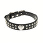Cute Two Rows Rhinestone Dog Collar Heart Bling Puppy Collar Fancy Crystal Glitter Pretty Jewel Diamond Girl Dog Collars For Small Medium Pet Female Dogs Cats