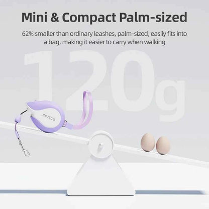 ROJECO Mini Automatic Retractable Dog Leash 3M Extendable Rope For Outdoor Travel Walking Hiking Pet Cat Dogs Traction Rope Lead