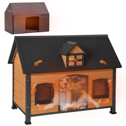 Insulated Outdoor Dog House| Liner Inside