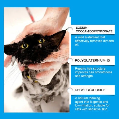 Waterless Cat Shampoo With No Need To Rinse Foam To Clean Cat Leave-in Foam Is Gentle And Non Irritating,60ml