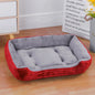 Soft Square Large Dog Sofa Elastic Dog House Cushion Winter Warm Medium Dog Bed Washable Cat Kennel House Accessories