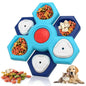 Interactive Slow Feeder Bowl New Durable Latex Dog Cat Puzzle Board Anti Boredom Pet Toy Anti Choking IQ Training Food Dish