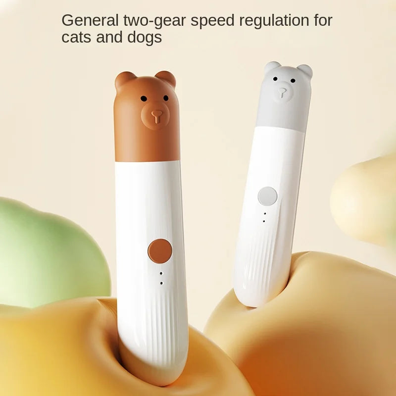 Popular Pet Electric Nail Grinder with Led Light to Illuminate the Blood Line, Suitable for Cats and Dogs, Electric Nail Clippers, USB Charging, Two-Speed Adjustment