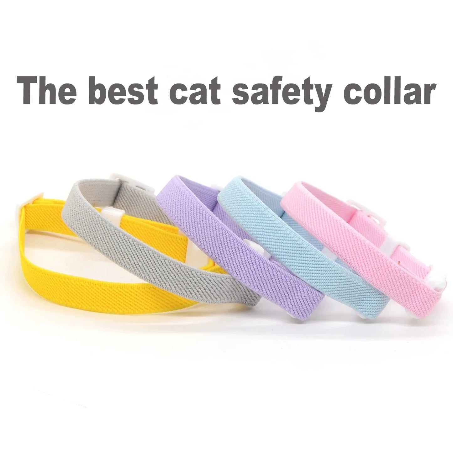 cute Safety Cat Collar Stretch Elastic Collars, Fashion Light Weight Kitten Collar for All Small Large Cat,Puppy Pet Accessories