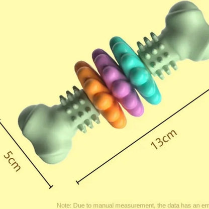 Pet Toys Dog Chew Meaty Bone Toys TPR Bone Type Multi-meat Pieces Bite Bite Resistant Teeth Toy Set Dog Bone Toy Supplies