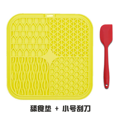 Pet Licking Tray Cats and Dogs Slow Food Licking Tray Anti-choking Food Grade Silicone Sucker Pet Suppliespet Suppl Item Type