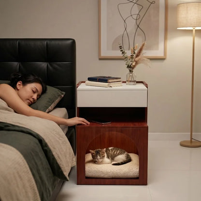 Bedside table Four seasons Universal bedside pet sharing cabinet Storage cat furniture Villa