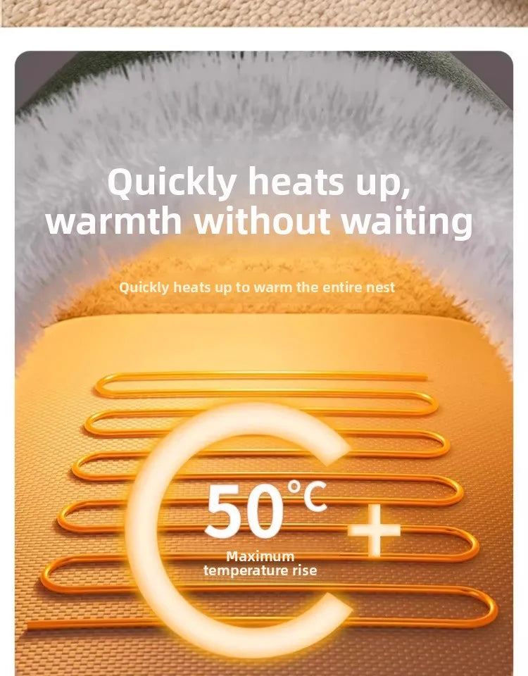 Heating Cat House, Cat Nest, Electric Blanket, Winter Warmth, Closed Temperature Control, Cat Safety Nest, Pet Sleeping Supplies