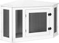 Corner Dog Crate Furniture, Wooden Dogs Kennel End Table, Decorative Pet Crate Indoor Use, Furniture Style Dogs House