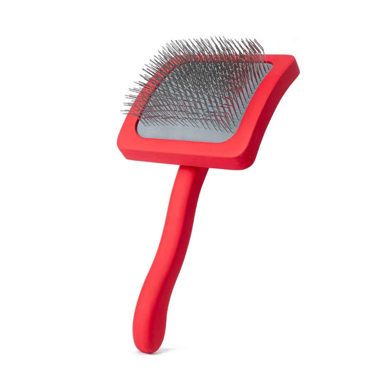 Professional Pet Dog Slicker Brush Soft Massage Grooming Stainless Steel Pins Cat Dog Comb Dematting Shedding Fur Undercoat