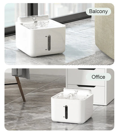 Pet Water Fountain Filter, Wireless Sensor Drinker, Pet Feeder for Cat and Dog, Water Dispenser, Auto Drinking Fountain