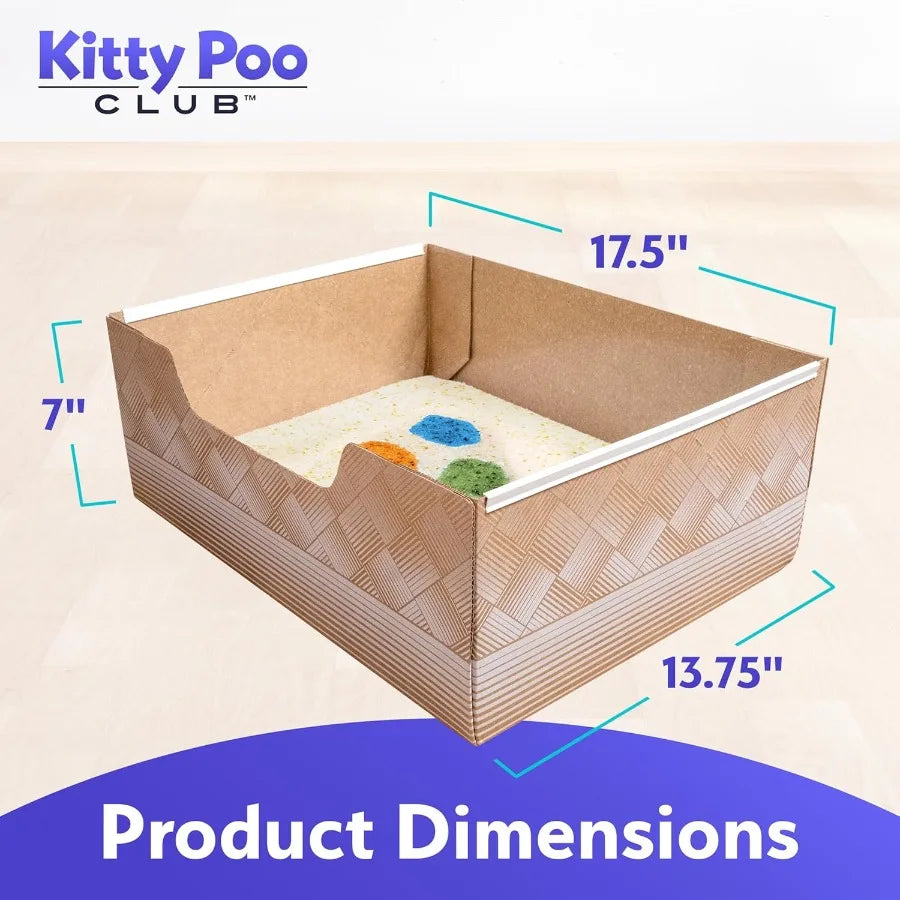 Health Indicating Cat Litter 2Bag NonClumping Lightweight with Disposable 2Pack Cat Litter Box Non Clumping Super Absorbent Odo
