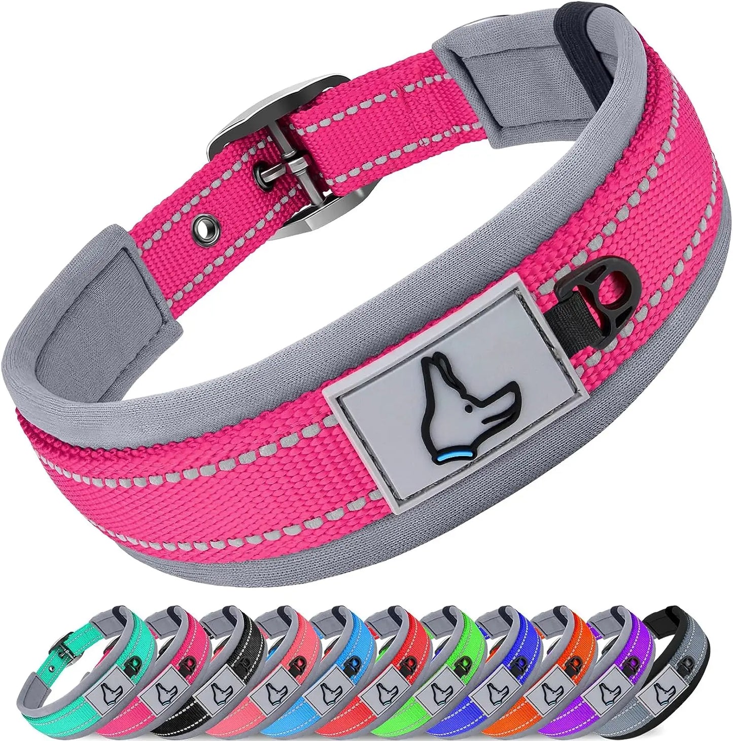 Solid Dog Collars Nylon Dog Collar For Small Medium Large Dogs Teddy Keji Pitbull Bulldog Beagle
