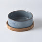 Cat Bowl Cat Food Bowl Ceramic Pet Food Water Feeder Small and Medium-sized Dogs Protection Spine Protection Rollover Prevention