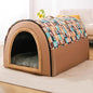 2025 New Dog Kennel Winter Warm Large Dog Oversized Dog House House Closed Winter Removable Golden Pet Four Seasons Use