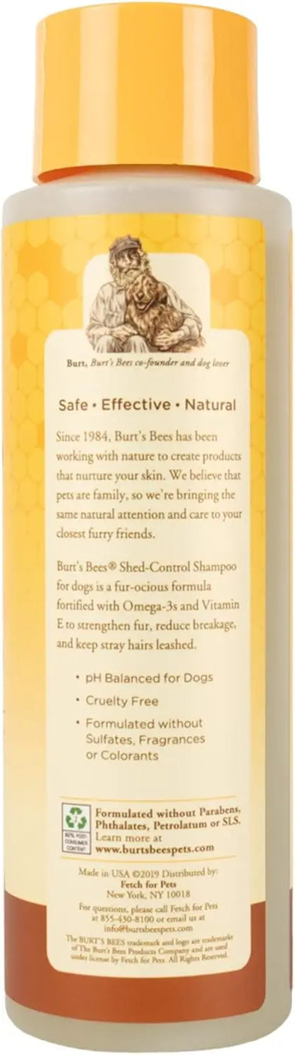 Deshedding Dog Shampoo with Omega-3 & Vitamin E, 99.7% Natural, 16 oz