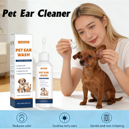 Pet Ear Cleaner Effectively Removing Earwax Reduce Ear Mites Alleviate Ear Odor Soothe Ear Itching Gentle Pet Ear Cleaning Agent