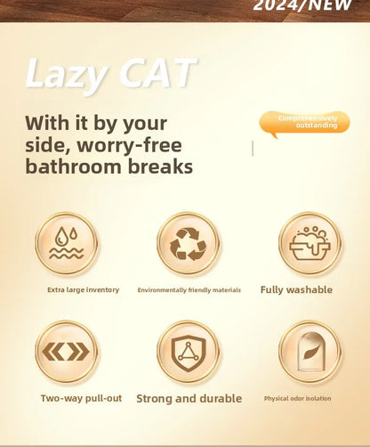 Self Cleaning Cat Litter Box Extra Large Fully Enclosed Drawer Dual Side Doors Odor Control  Cat Toilet Arenero Gato Pet Items