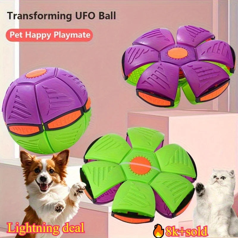 1pc Deformed UFO UFO Dog Toy - Durable Plastic Interactive Pet Playmate, Suitable for Training and Behavior