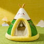 Dog Nest Warm Dog Bed Four Seasons Universal House Type Triangle Tent Closed Cat Nest Dog House Cat Mat Dog Mattress Cat Bed