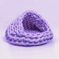 Cute Cat Bed Nest Small Dog Kennel Winter Thick House Weaving Pet Puppy Sleeping Bag Super Soft Cat Sleeping Bed Pet Cushion