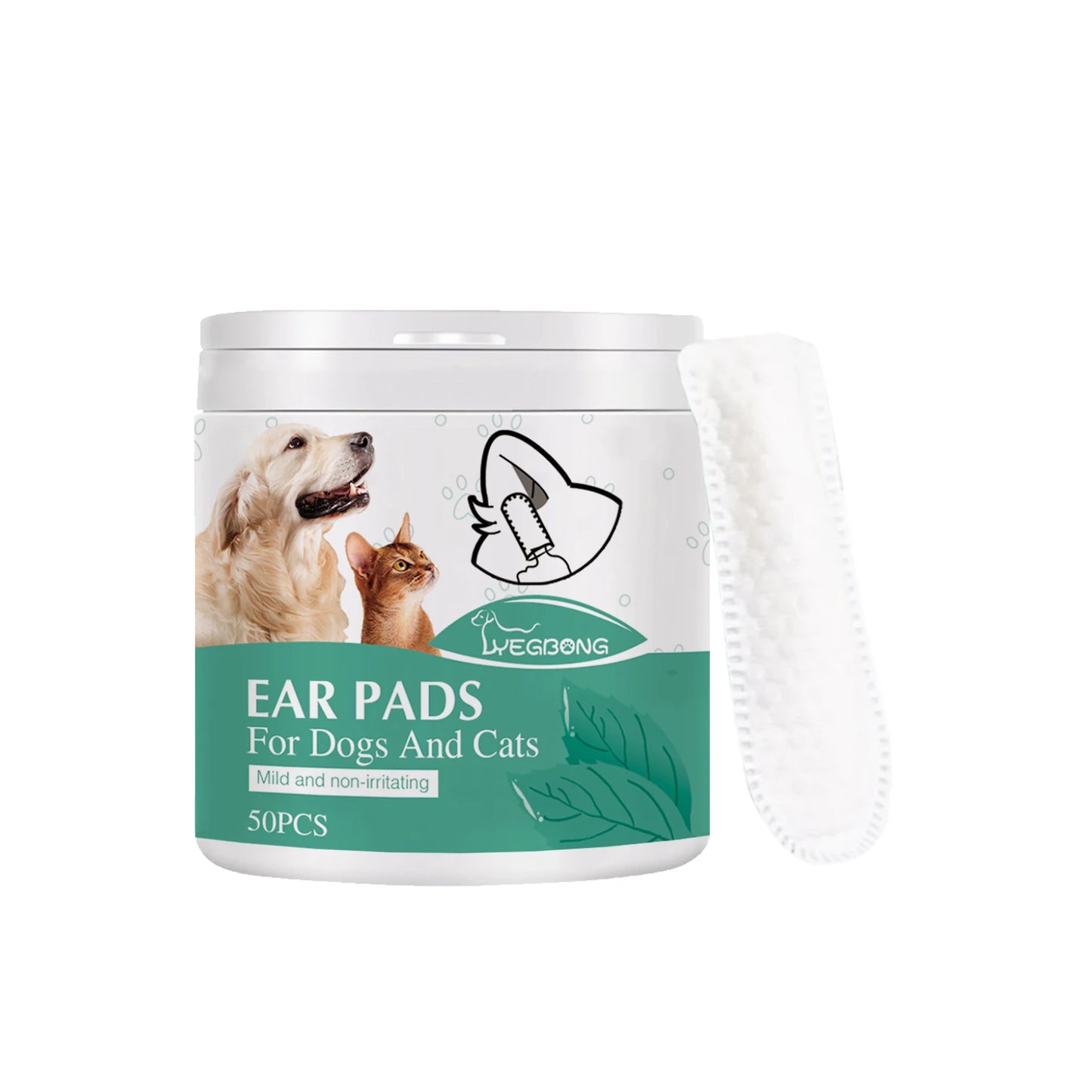 Pet Cleaning Finger Wipes Cats Dogs Remover Eye Tear Ear Mite Stains Disposable Cleaner Wipe Non-irritating Pets Beauty Products