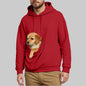 New Comfortable Sweater For Men Unisex Cat And Dog Bag Hooded Sweatshirt Pocket Pet Bag Holder Sweatshirt мужская одежда