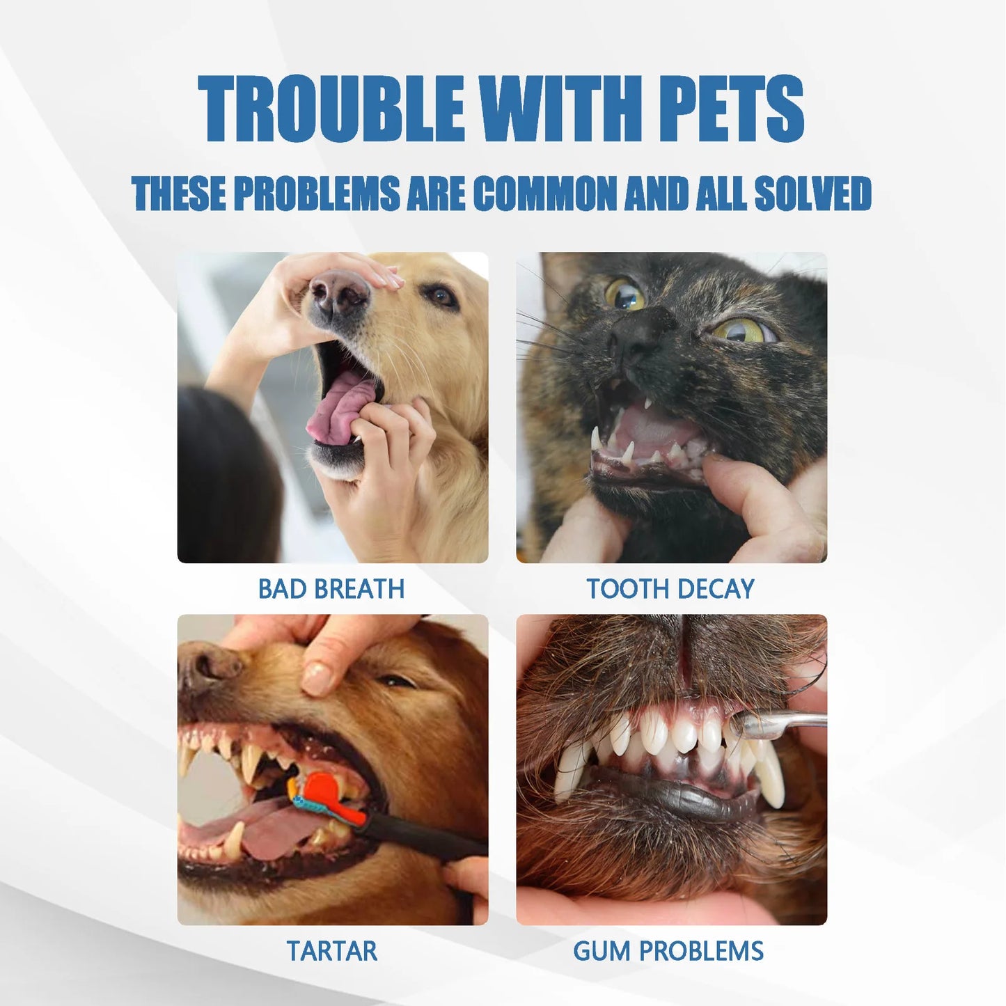 Pet Oral Spray Dental Dirt Remover Cat Teeth Cleaning Breath Freshener Remove Dog Plaque Bad Smell Mouth Harmless Healthy Care