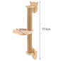 Wooden Cat Climbing Shelves Wall Mounted Cat Tree Sisal Scratching Post Pedal Hammock Indoor Kitten Playground Cats Accessories