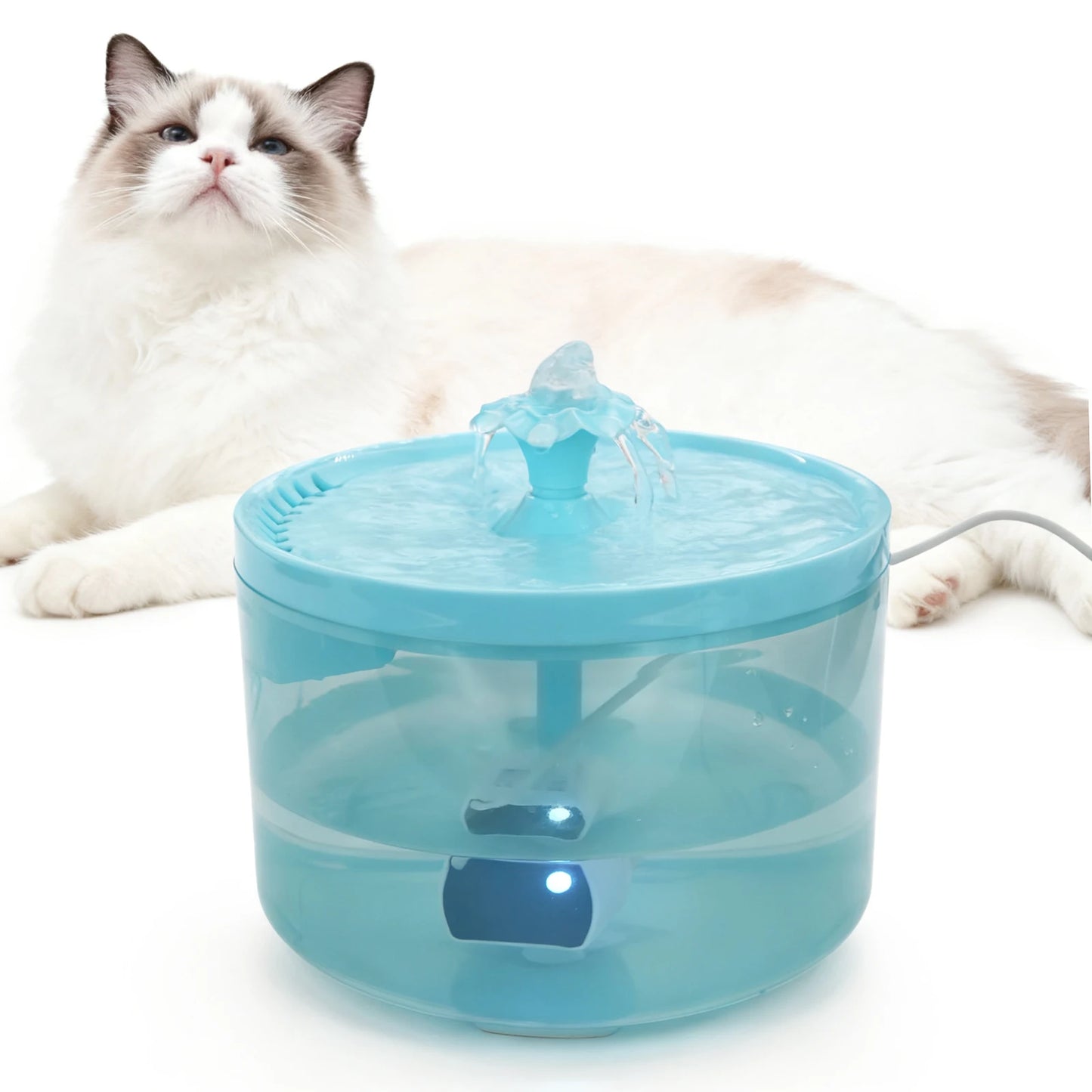 [ Ultra-Quiet ]Cat Water Fountain, 1.8L/60.87oz, Filter Pet Drinking Fountain, Fresh, USB Powered - Gift for Cats and Small Dogs