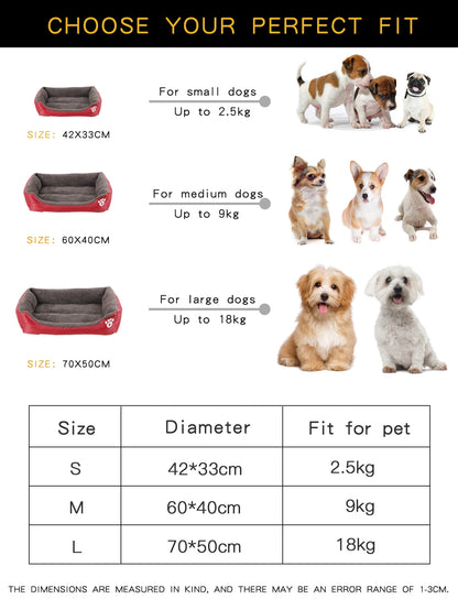 Dog Bed Winter Pet Beds Cat Sofa Accessories Small Big Cushion Dogs Pets Supplies Baskets Large Basket Mat Bedding Kennel Fluffy